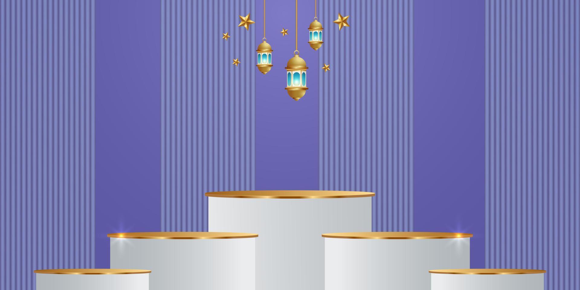 ramadan kareem banner background design illustration vector