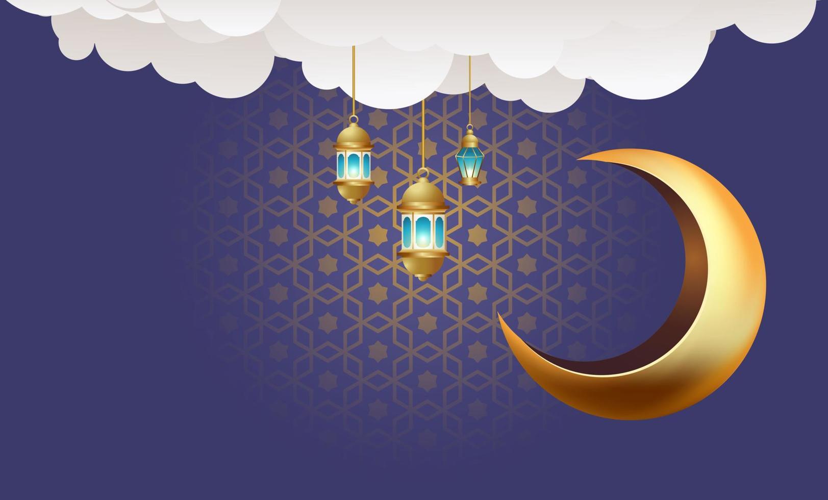 ramadan kareem banner background design illustration vector