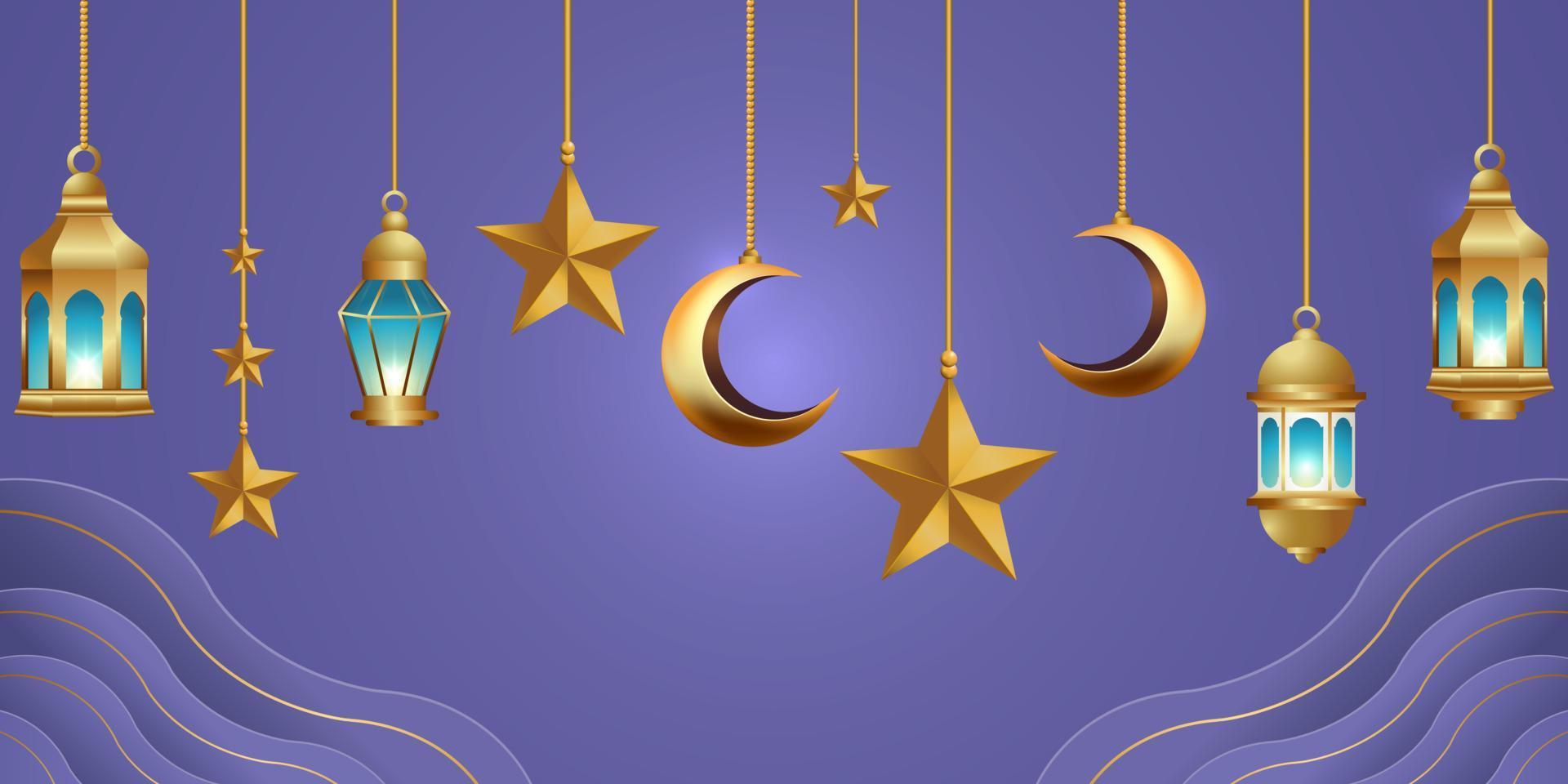 ramadan kareem banner background design illustration vector