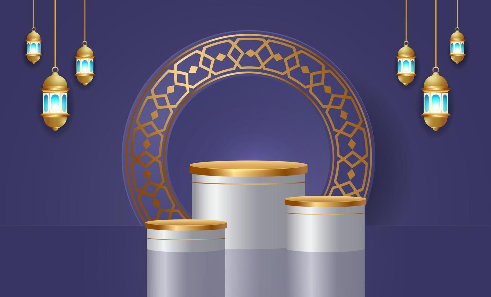 ramadan kareem banner background design illustration vector