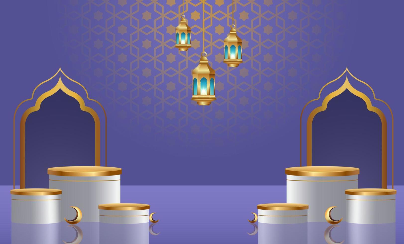 ramadan kareem banner background design illustration vector