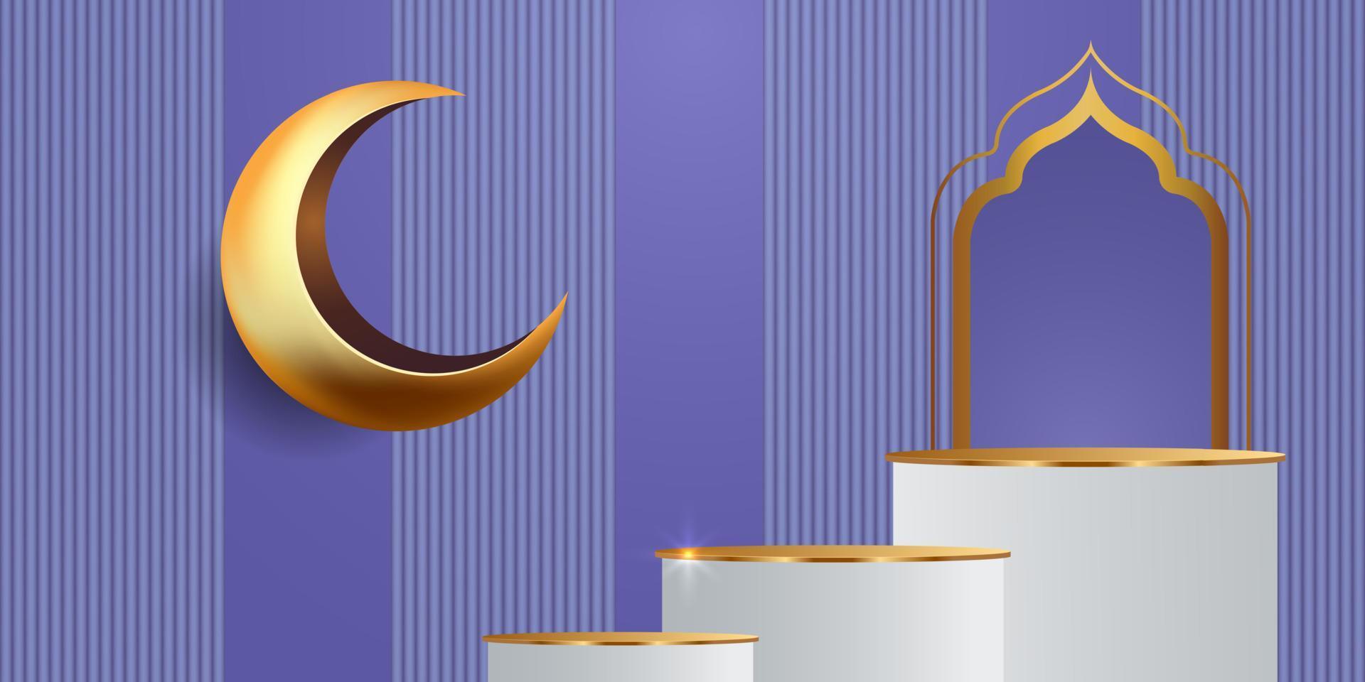 ramadan kareem banner background design illustration vector