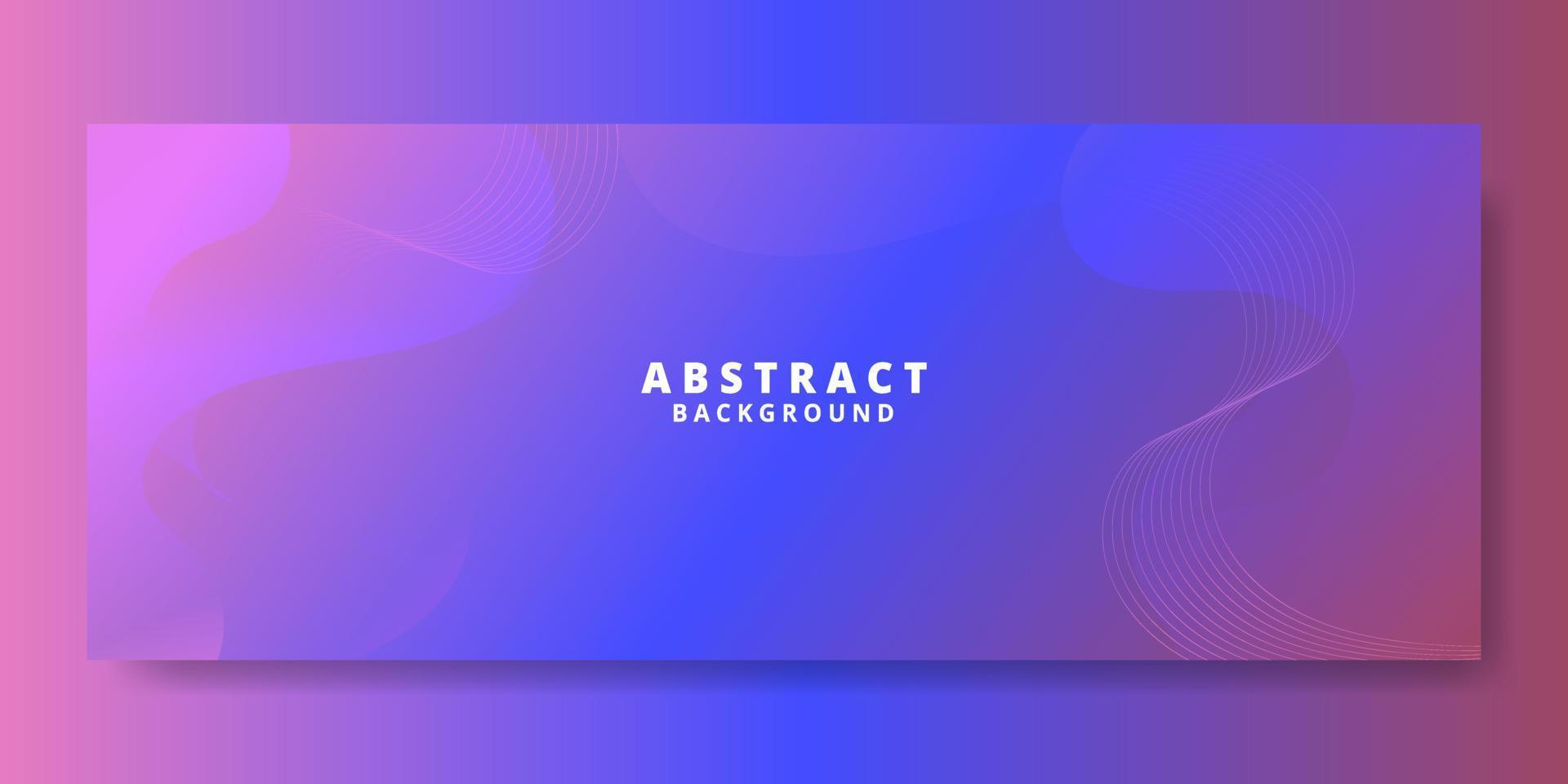 Abstract Blue Fluid Wave Banner Template vector