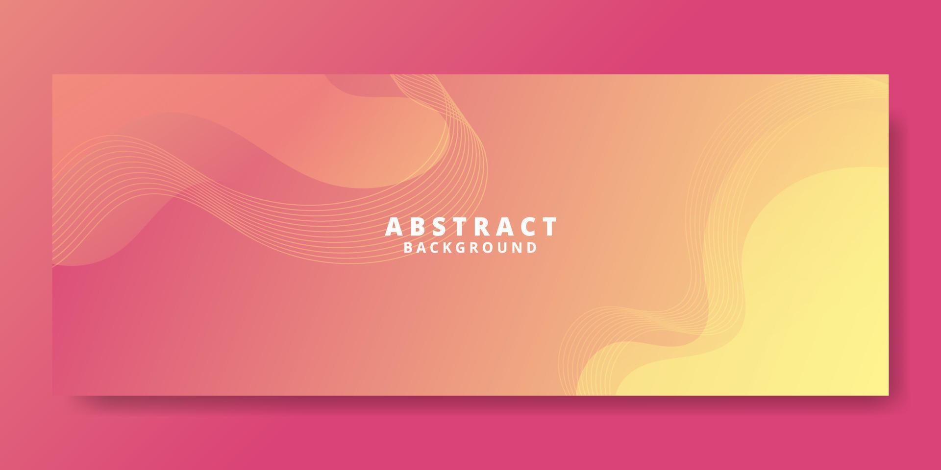 Abstract Orange Fluid Wave Banner Template vector