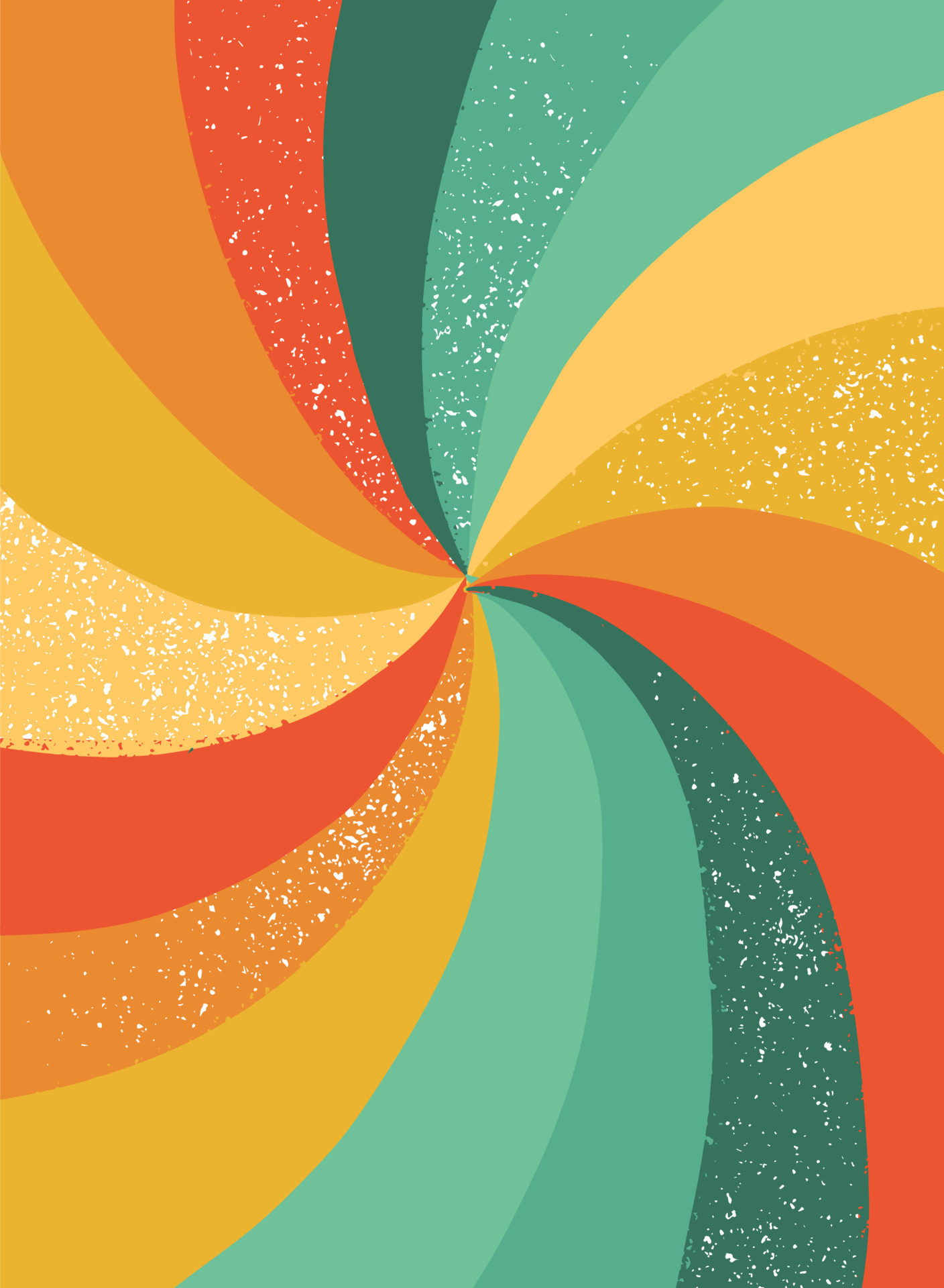 Vintage background, groovy retro print with textured stripes. Wallpaper