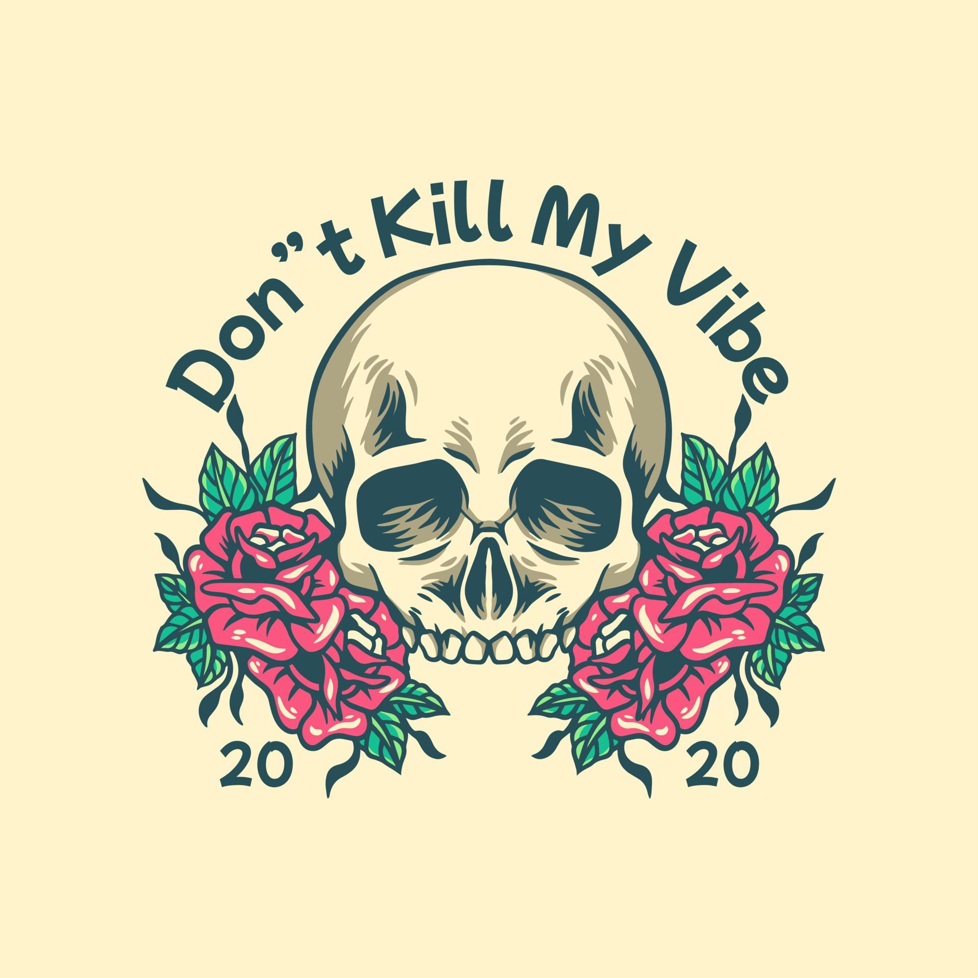 Skull And Rose Illustration 7997788 Vector Art at Vecteezy