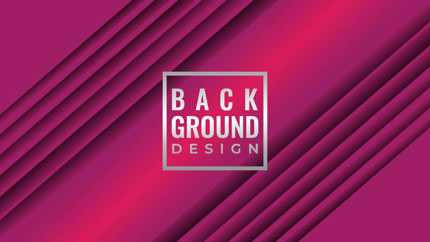 Diagonal stripes line pattern with blank space vector illustration. Abstract ribbed background design template. Magenta Violet gradient color theme.