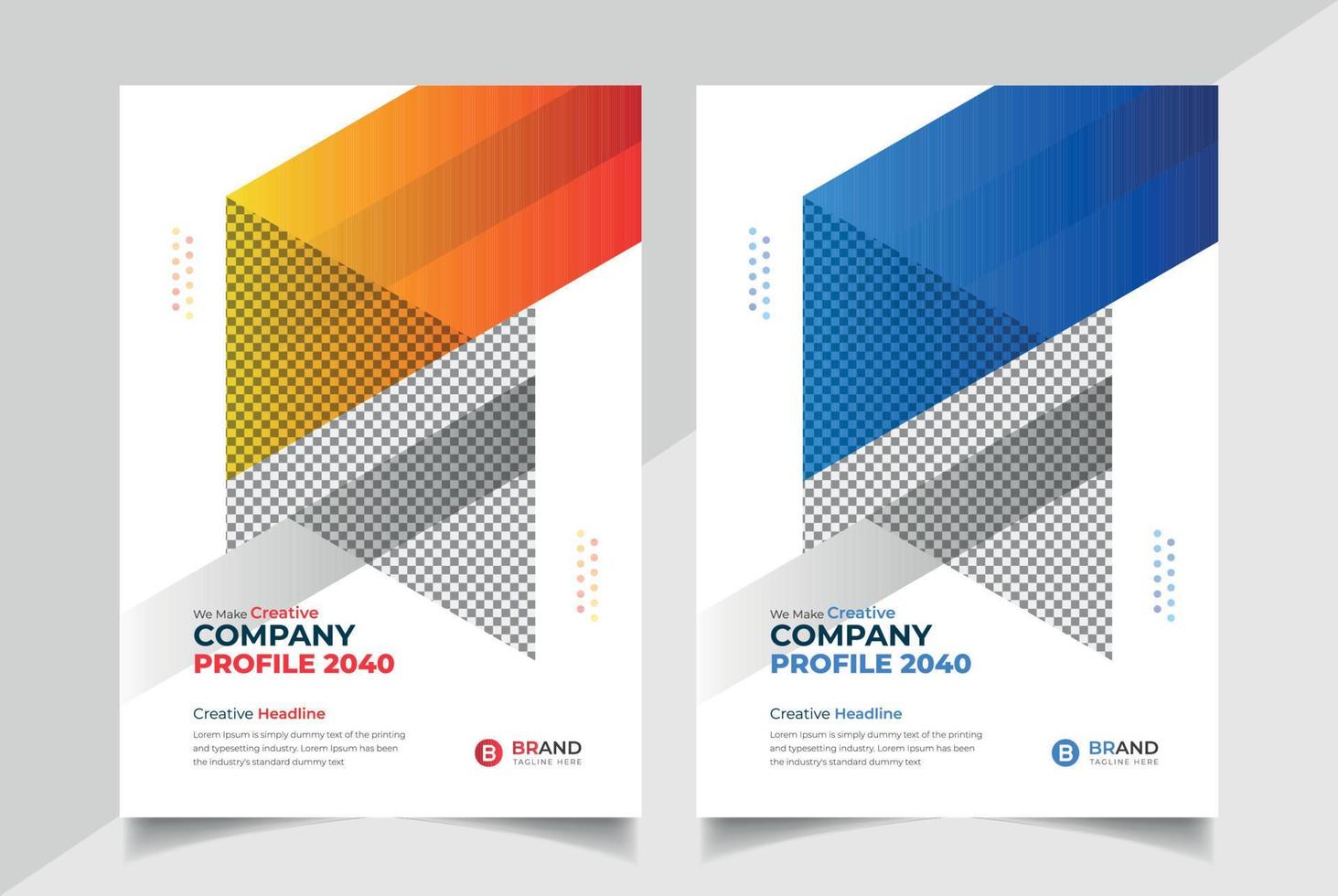 Corporate business book cover design or annual report or booklet Vector Template