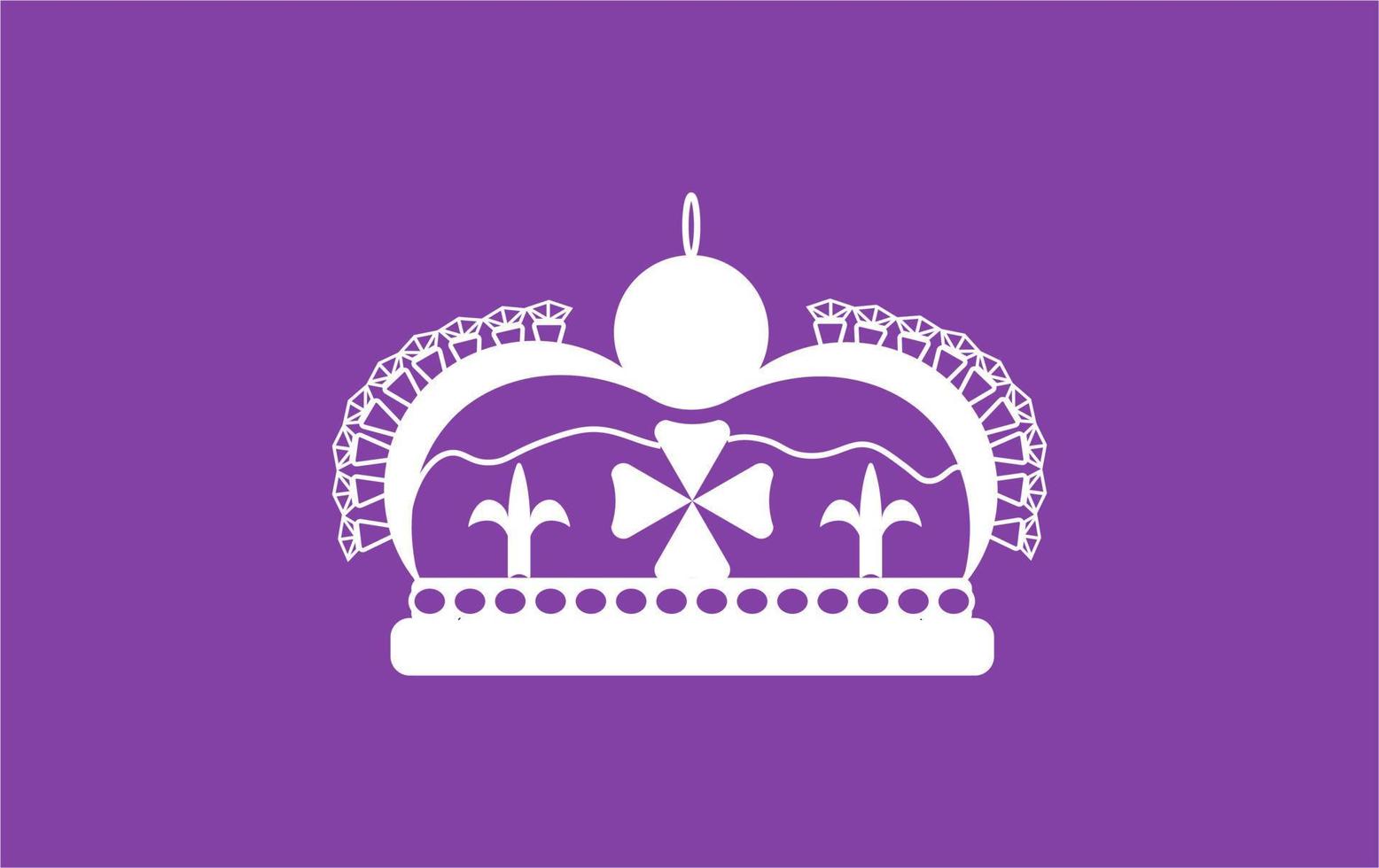 Banner the Queens Platinum Jubilee, 1952-2022. Vector illustration of the crown of about 70 years of service.  design, covers, stickers, social networks, medals, badges, flyers, postcards, posters.