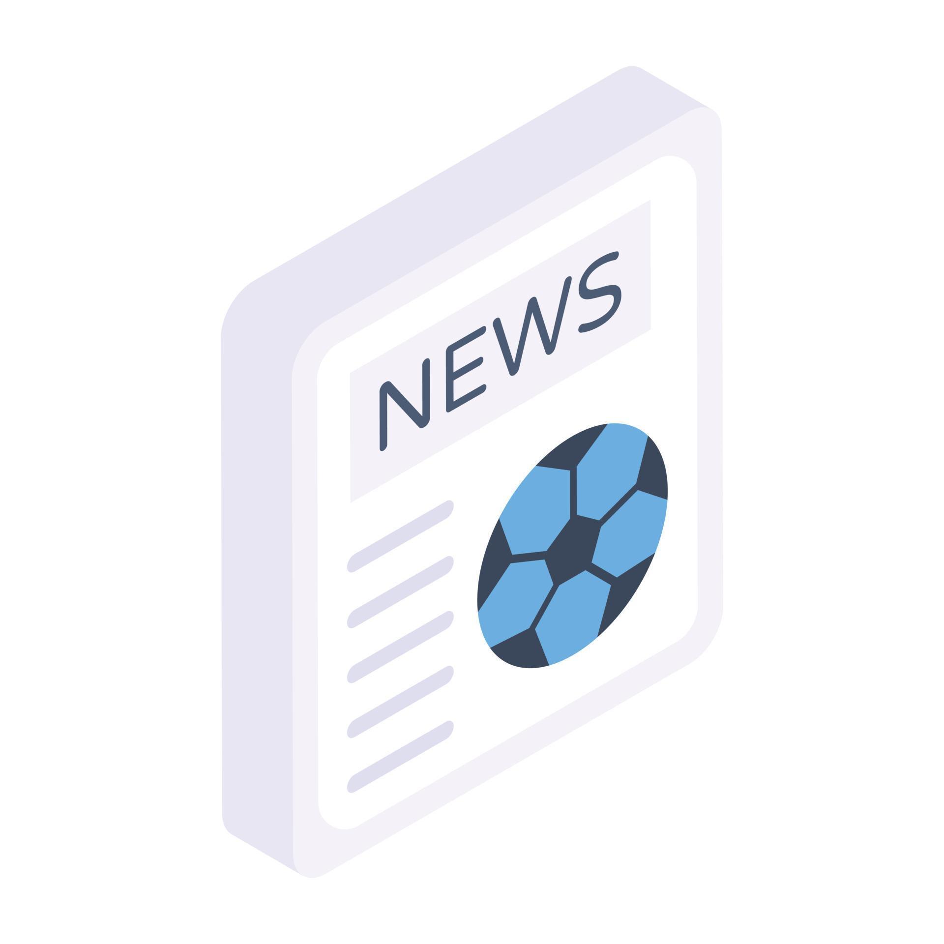 Ready to use isometric icon of sports news 7999995 Vector Art at Vecteezy