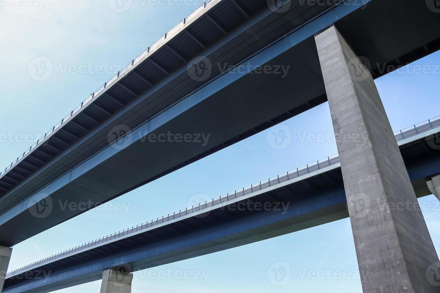 Different views at and from the big Kiel canal bridge in northern germany photo