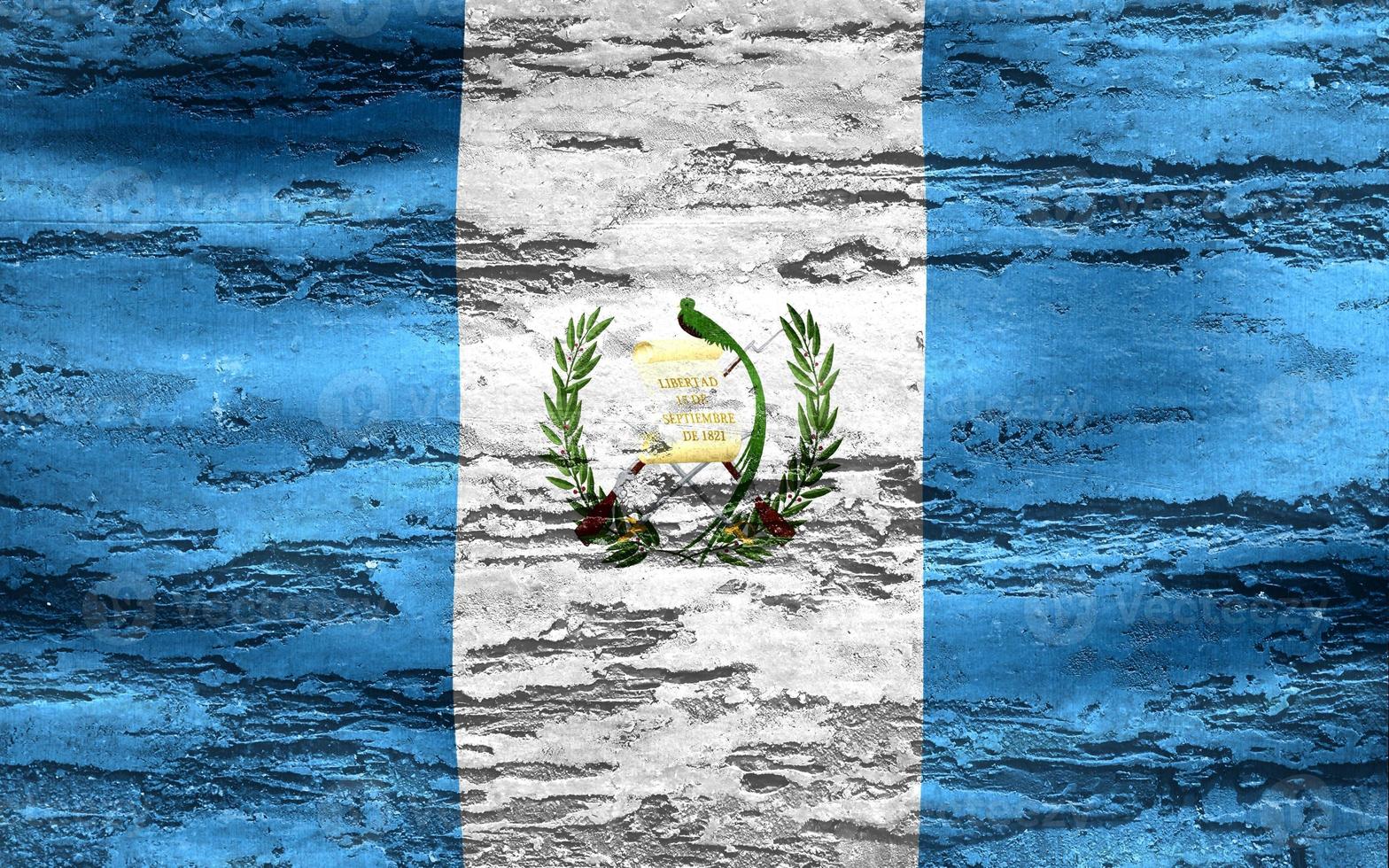 Guatemala flag - realistic waving fabric flag photo