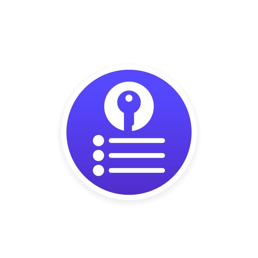key takeaway icon for web and apps vector