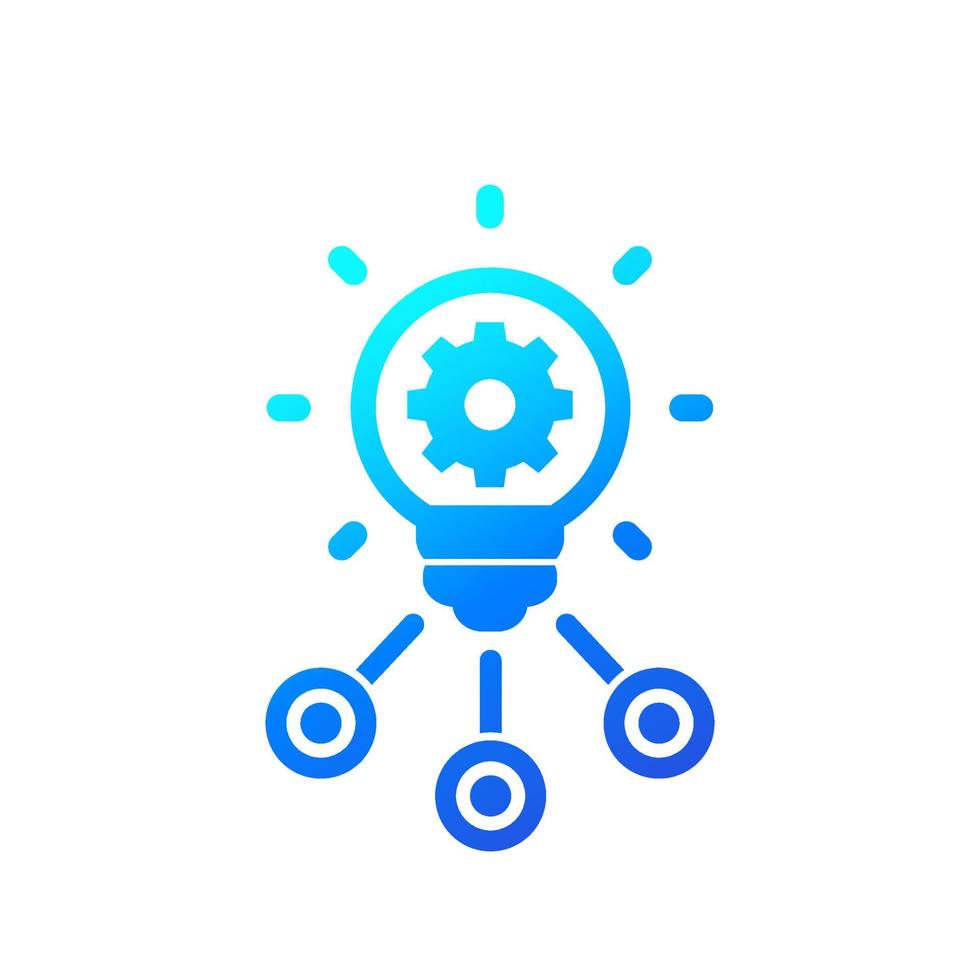 innovations and technology icon on white vector