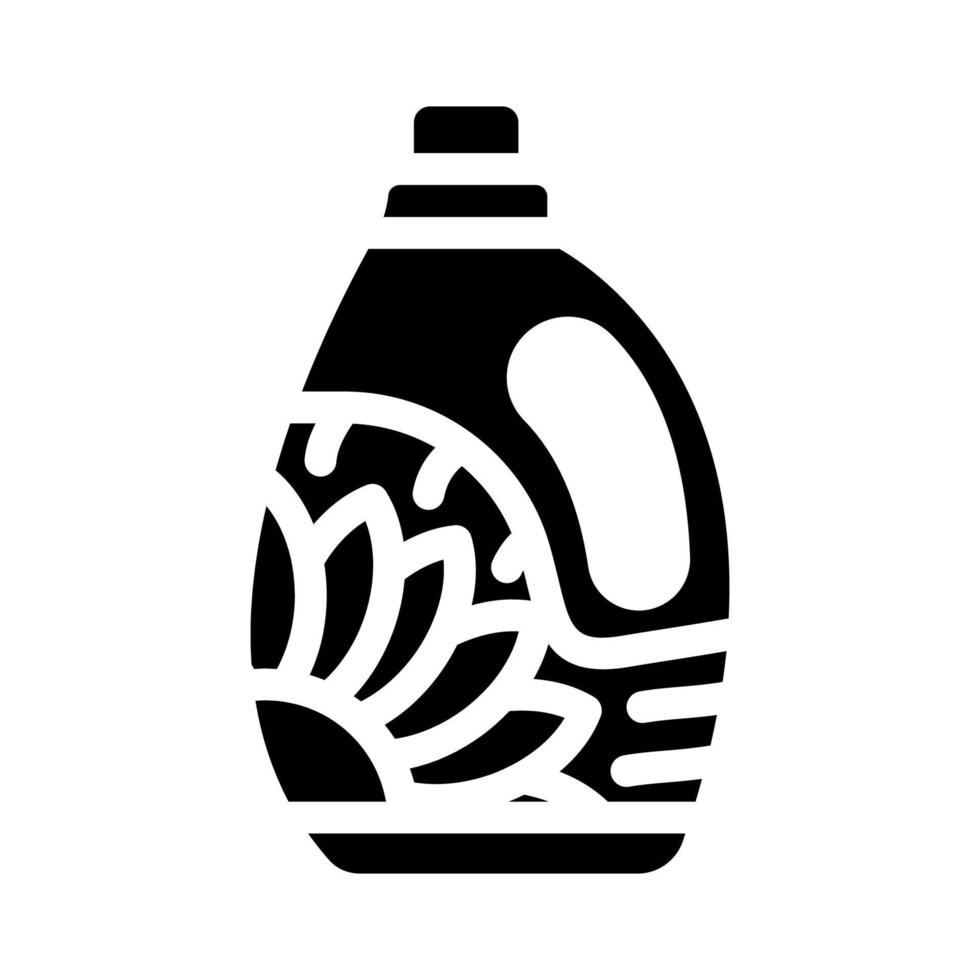 bottle detergent glyph icon vector illustration