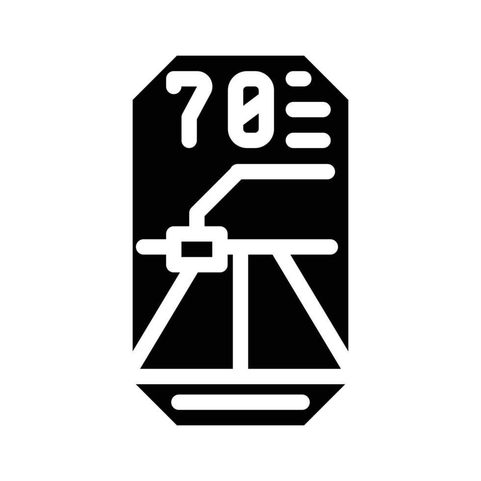 road lidar viewfinder glyph icon vector illustration