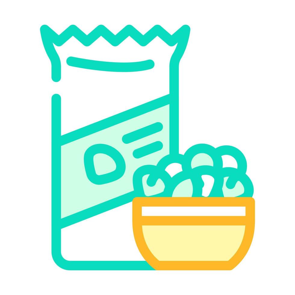 nuts snack color icon vector illustration