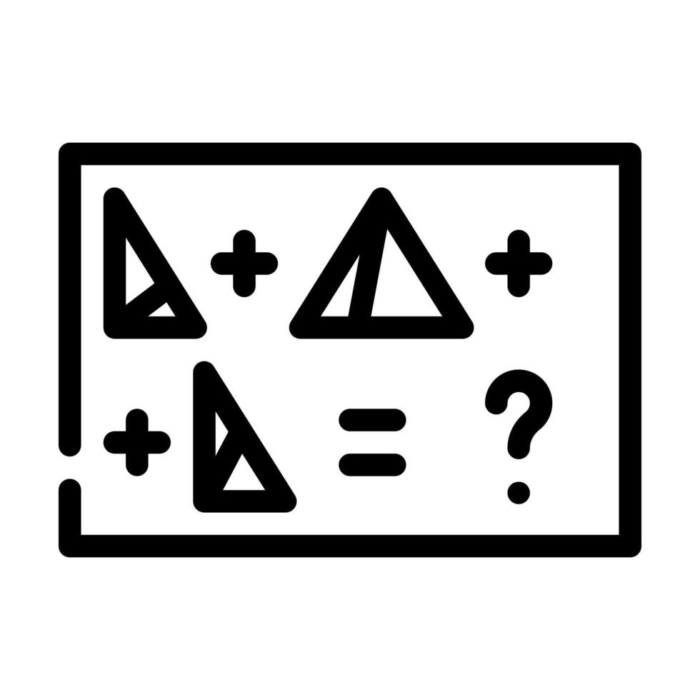 tasks with shapes line icon vector illustration