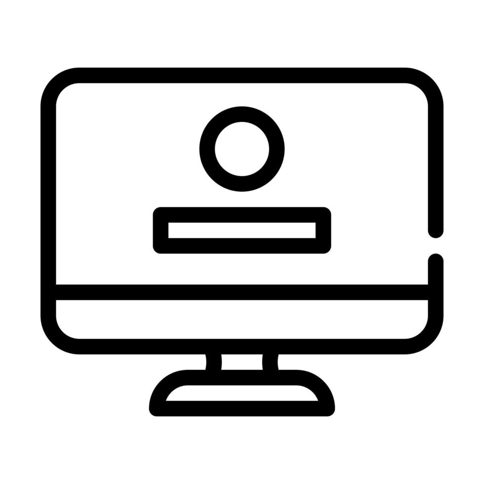 game operating system line icon vector illustration