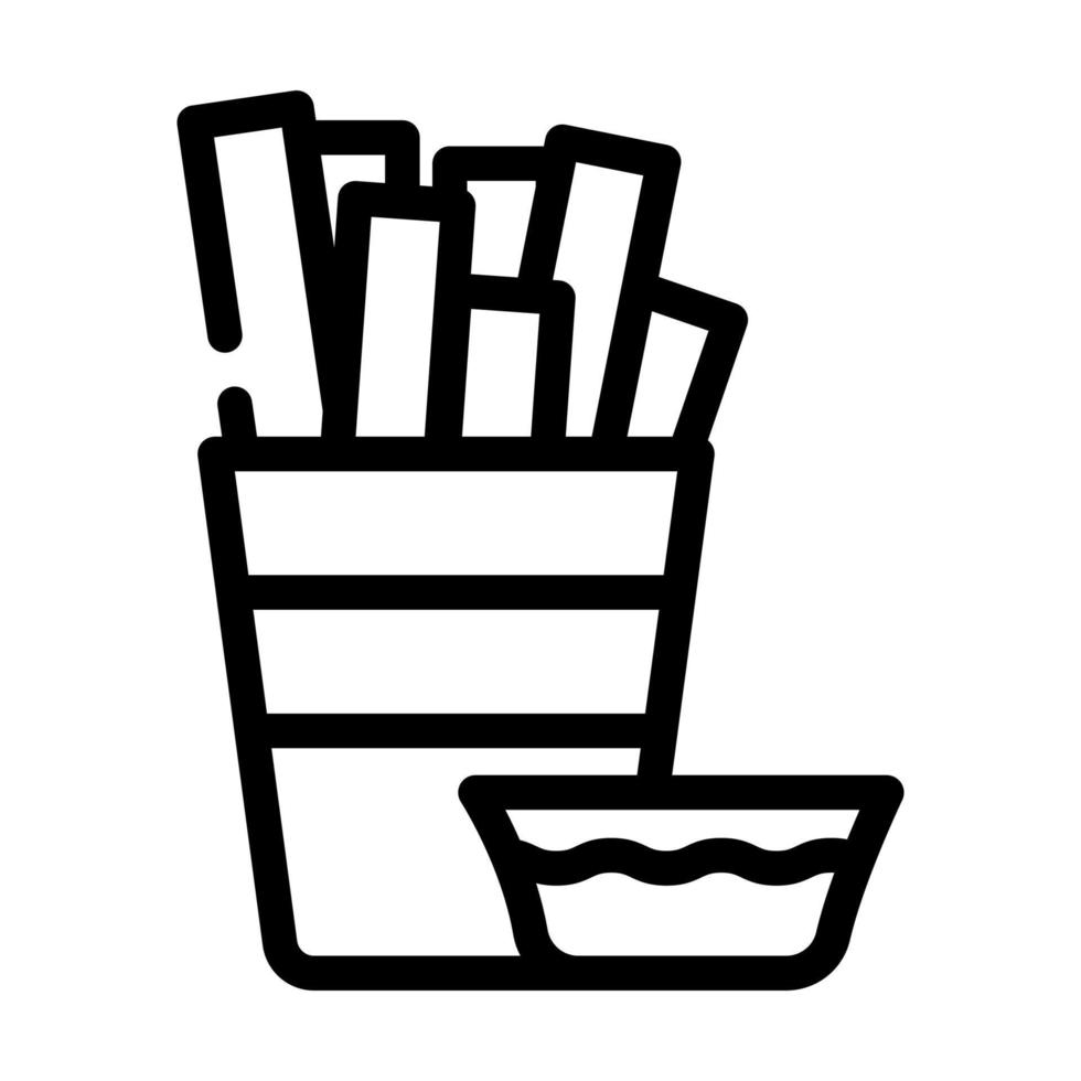 paella españa comida línea icono vector ilustración