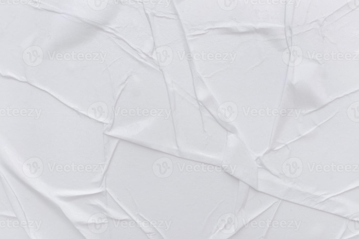 Blank white paper is crumpled texture background. Crumpled paper texture backgrounds for various purposes photo