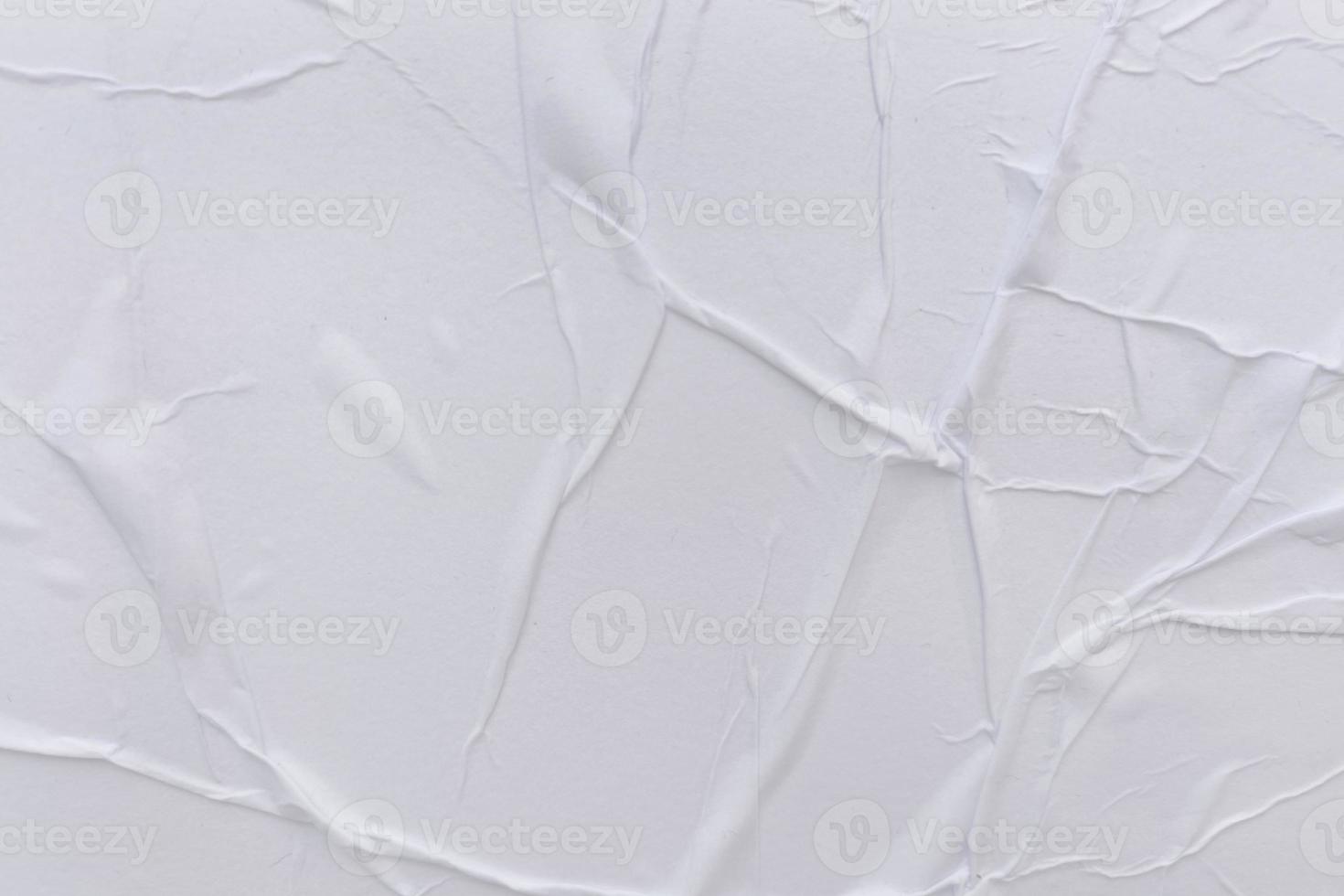 Blank white paper is crumpled texture background. Crumpled paper texture backgrounds for various purposes photo