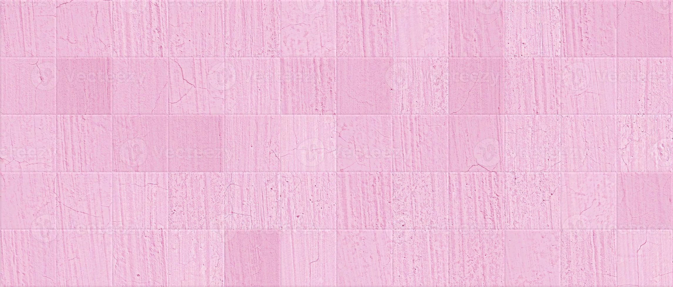 Pink ceramic tile with marble abstract texture. Pink plaid wall floor