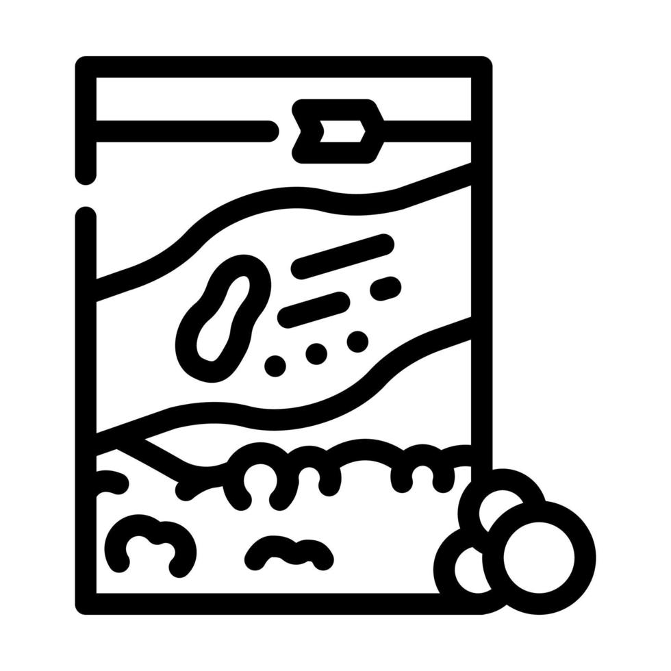 bolas mantequilla de maní línea icono vector ilustración
