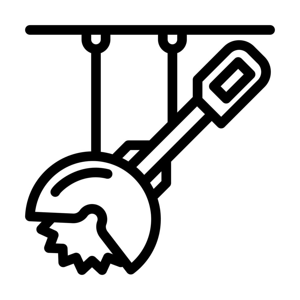 circular saws line icon vector illustration