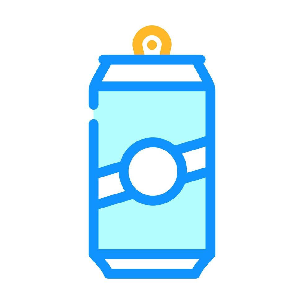 ilustración de vector de icono de color de botella de bebida de soda o cerveza