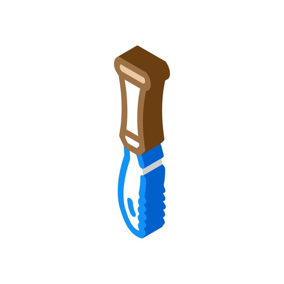 cuchillo de barra barman icono isométrico ilustración vectorial vector