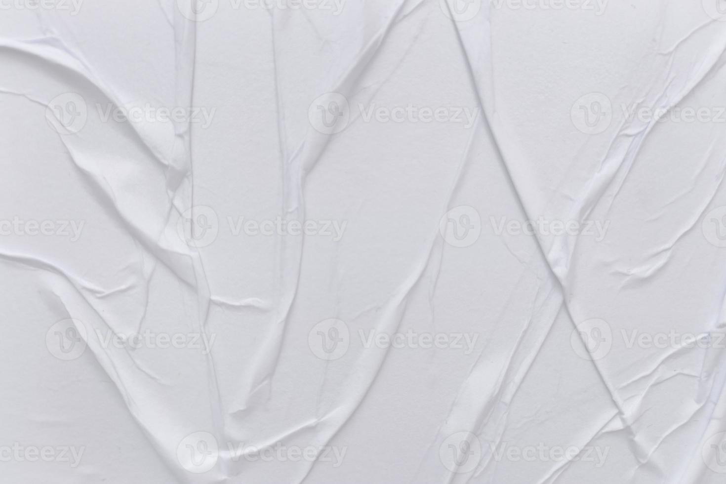 Blank white paper is crumpled texture background. Crumpled paper texture backgrounds for various purposes photo