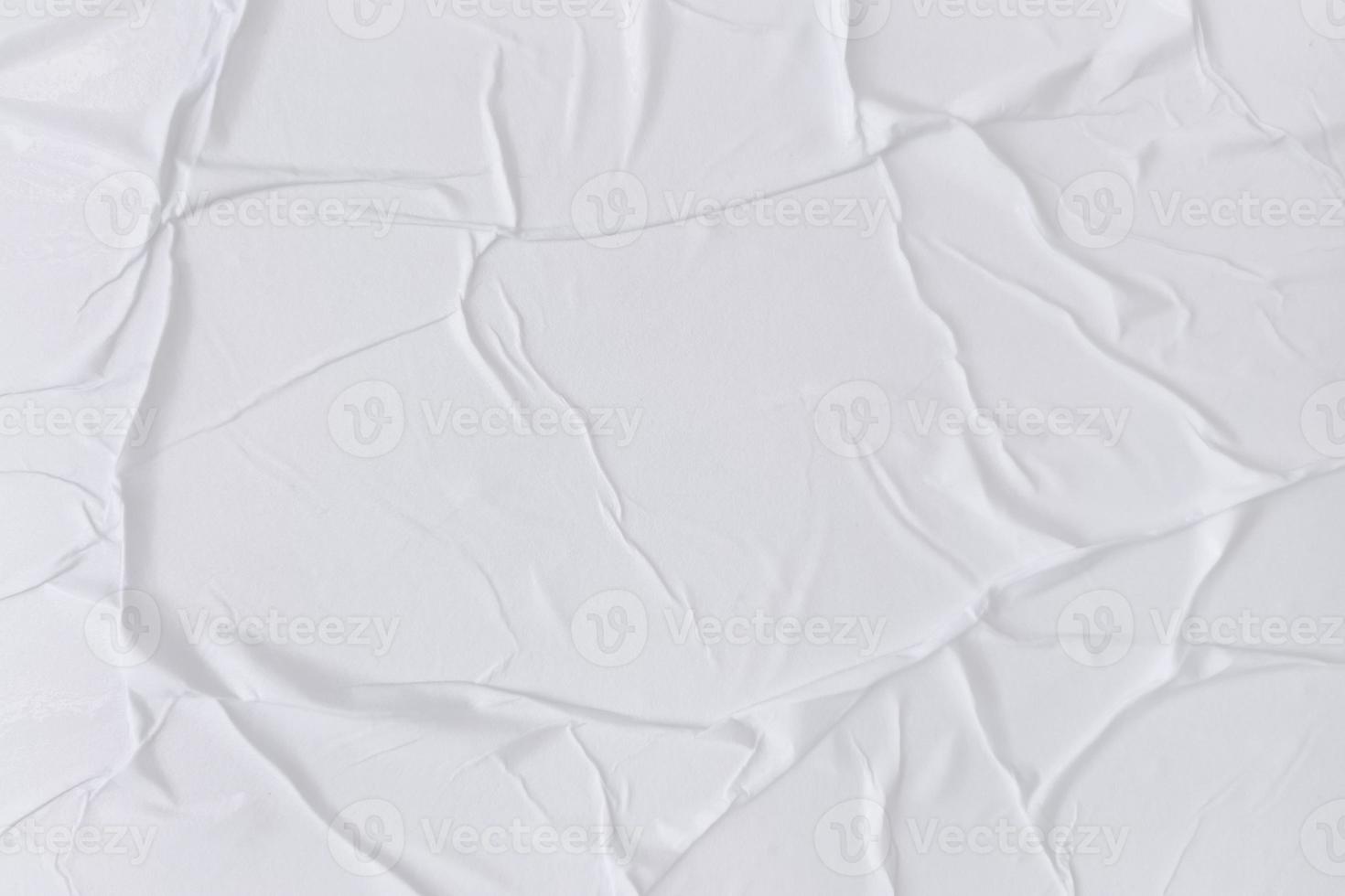 Blank white paper is crumpled texture background. Crumpled paper texture backgrounds for various purposes photo