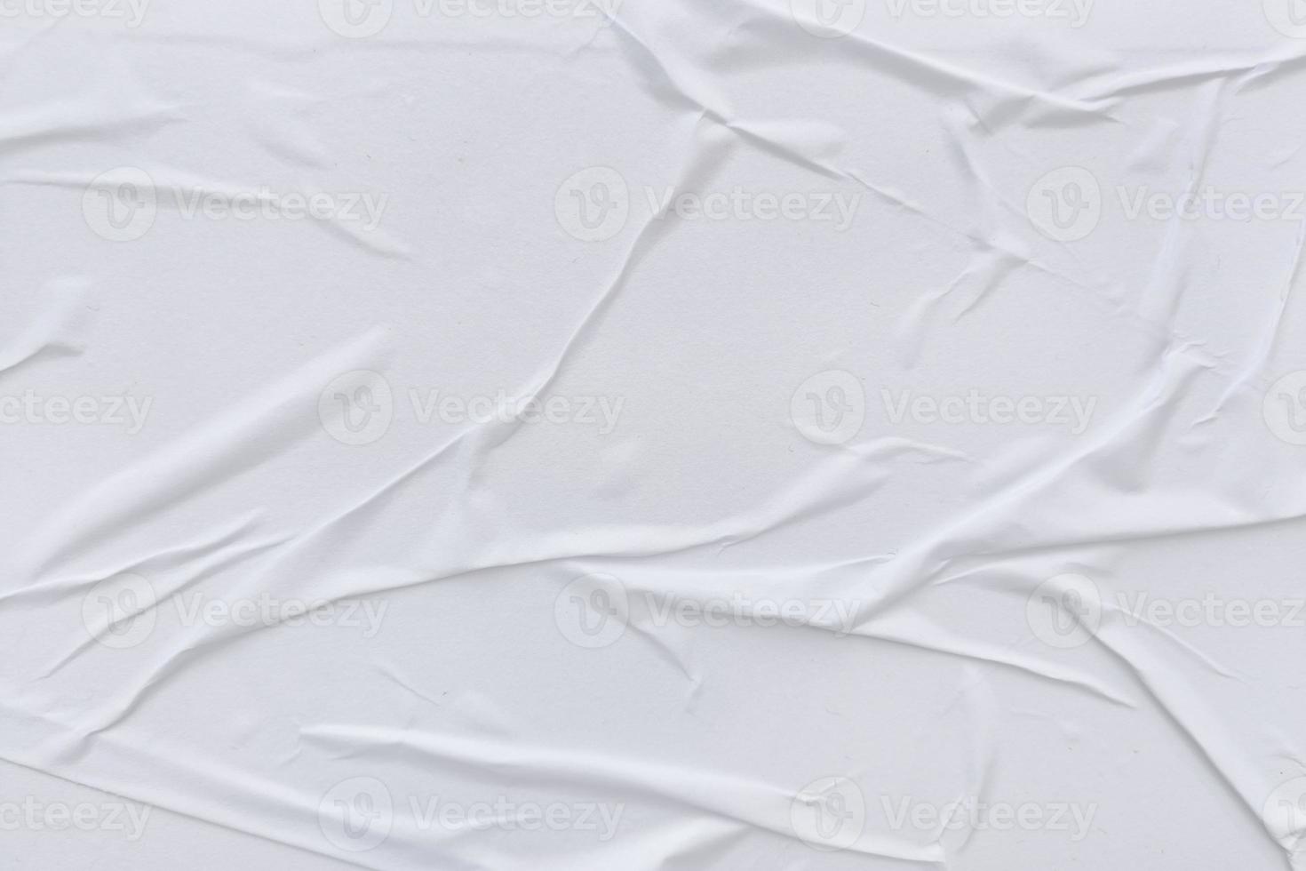 Blank white paper is crumpled texture background. Crumpled paper texture backgrounds for various purposes photo