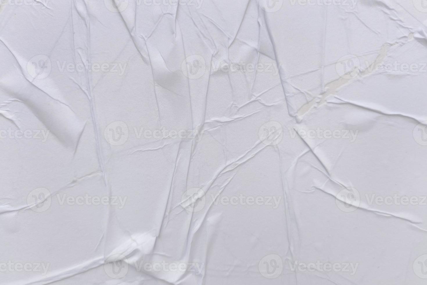 Blank white paper is crumpled texture background. Crumpled paper texture backgrounds for various purposes photo