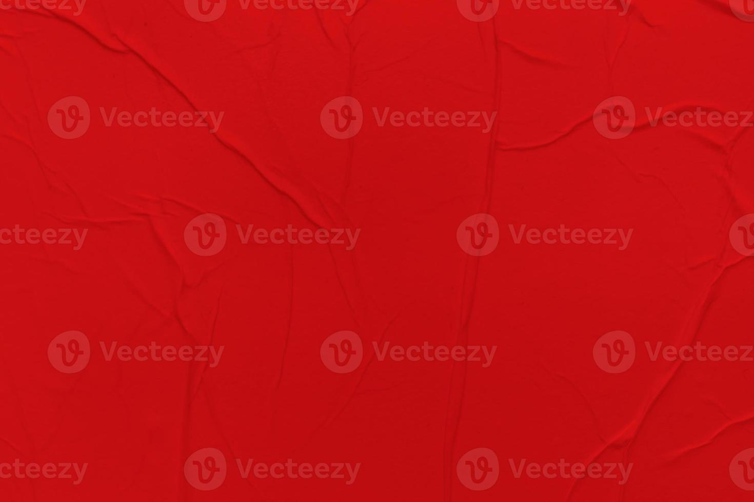 Blank red paper is crumpled texture background. Crumpled paper texture backgrounds for various purposes photo