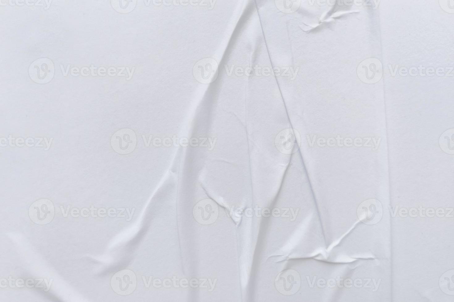 Blank white paper is crumpled texture background. Crumpled paper texture backgrounds for various purposes photo