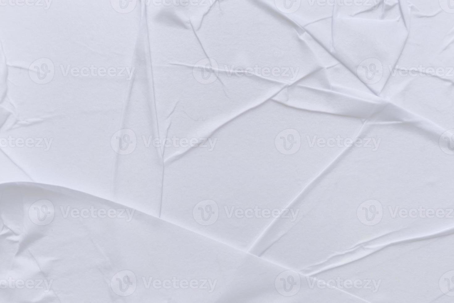 Blank white paper is crumpled texture background. Crumpled paper texture backgrounds for various purposes photo