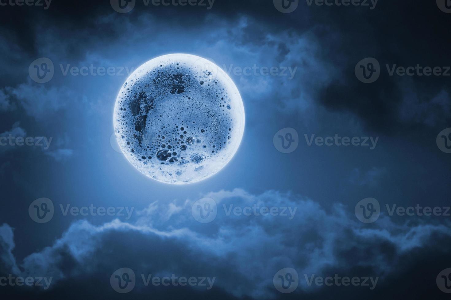 The Moon and deep space photo