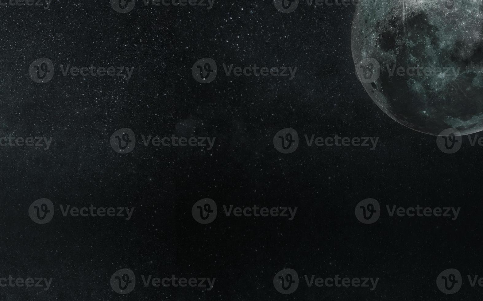 The Moon and deep space photo
