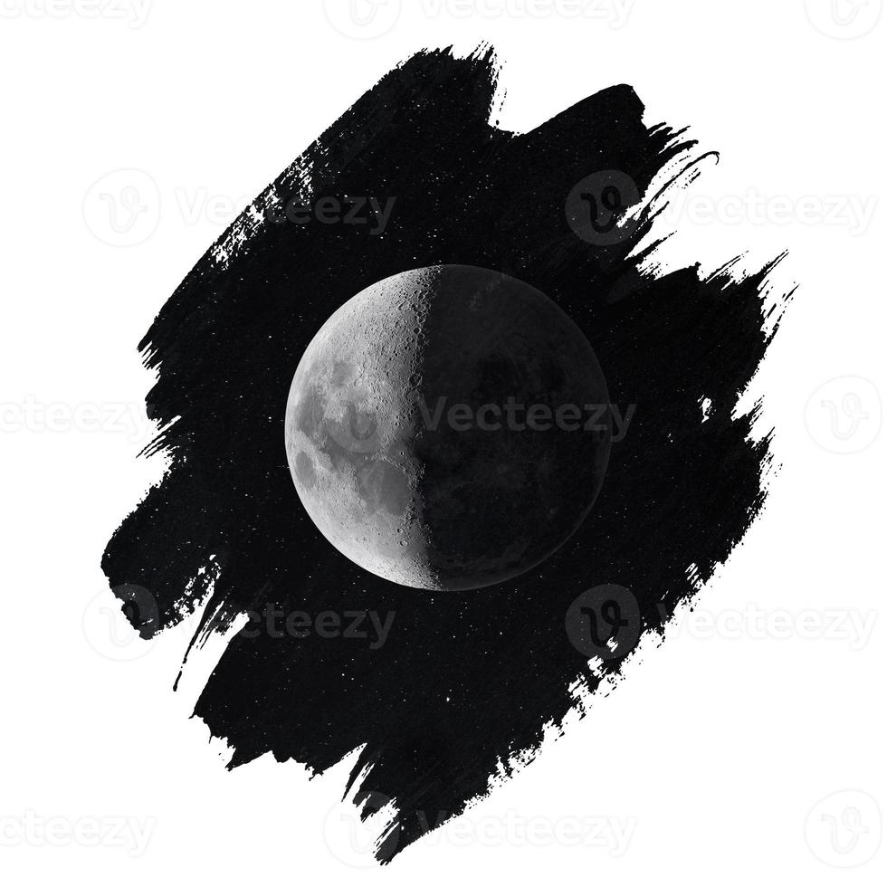 The Moon and deep space photo