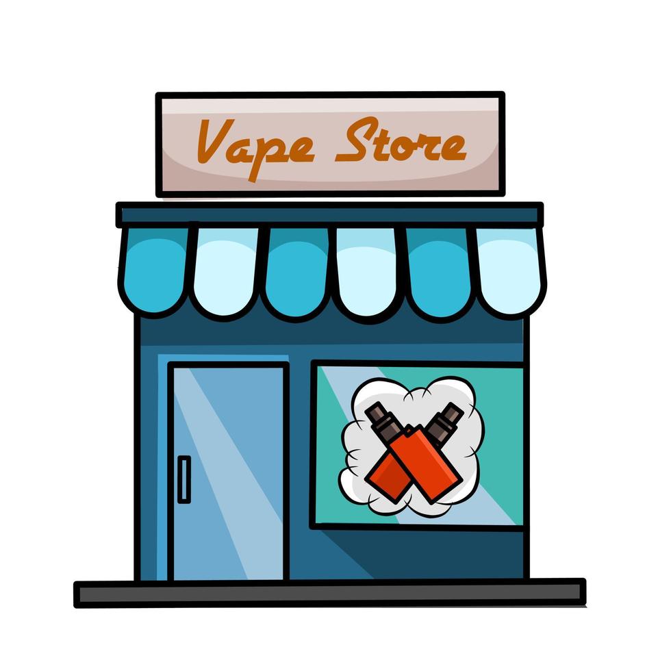 illustration vector of vape store,perfect for background,icon,symbol,etc.