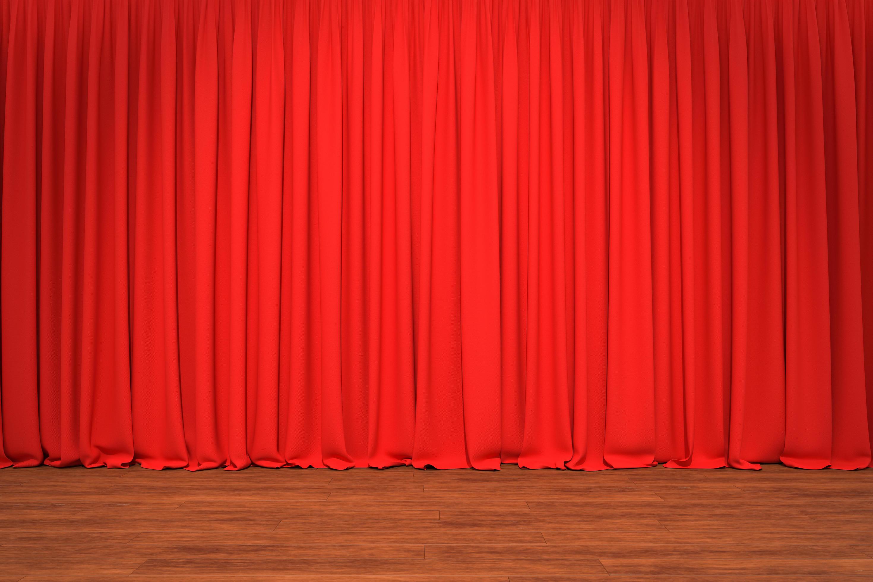 Theater stage with red curtains in the background 8007328 Stock Photo at  Vecteezy