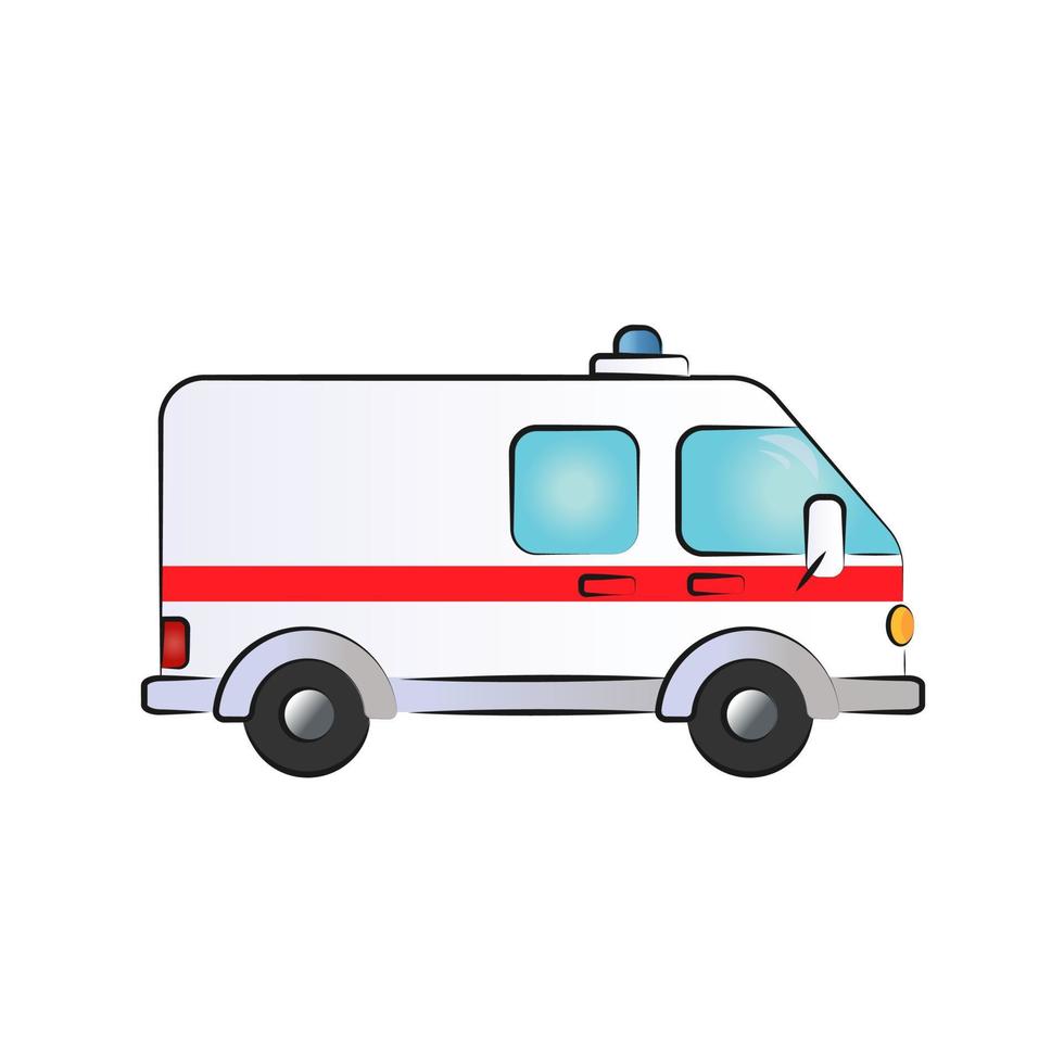 the ambulance is coming vector