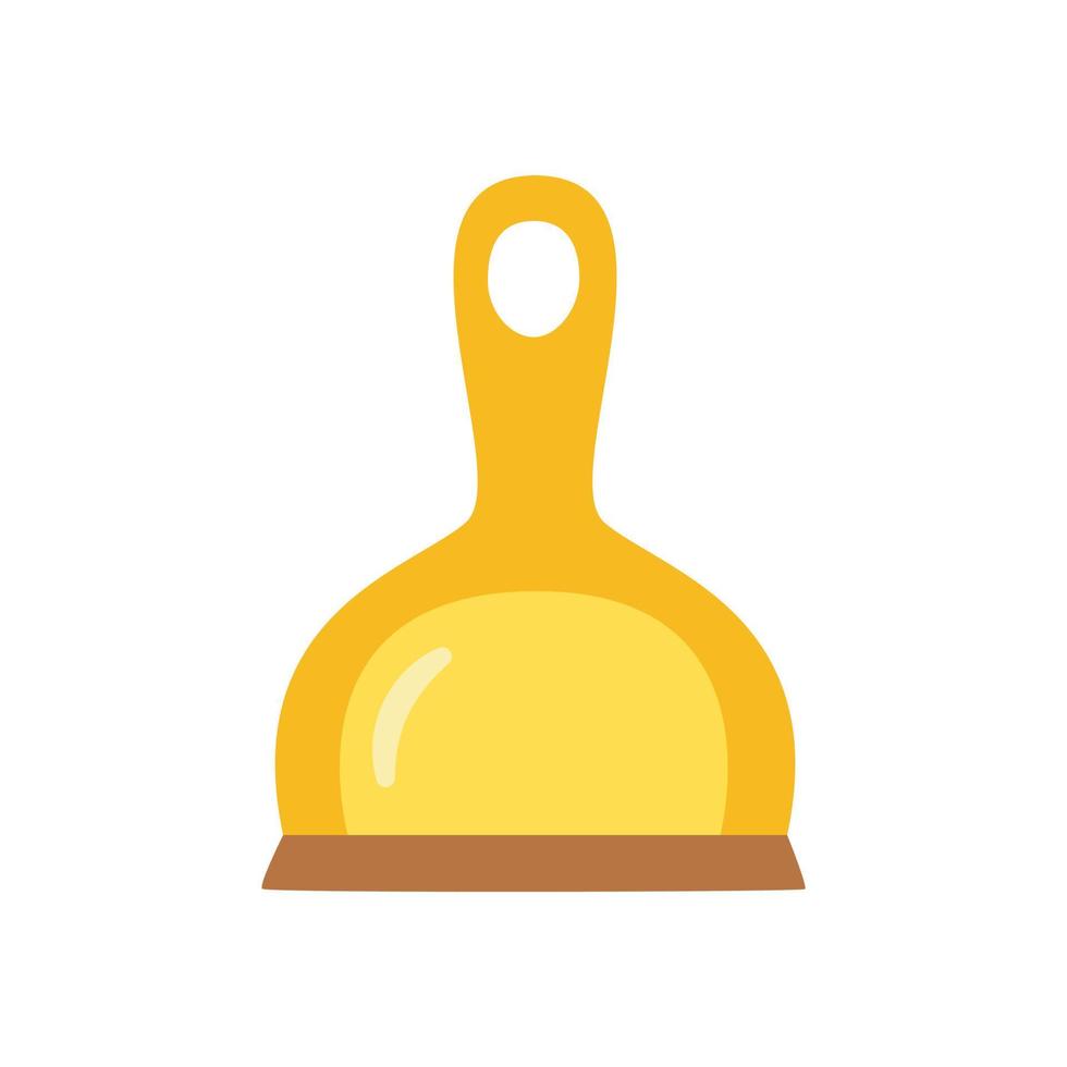 Vector illustration of plastic dustpan on white background.