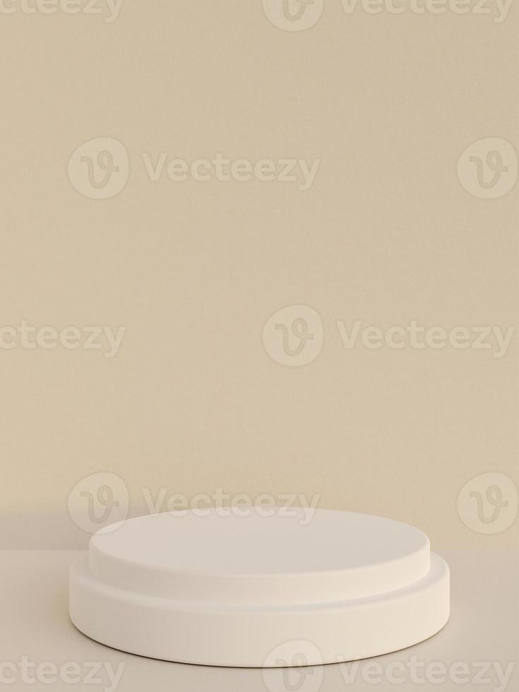 Minimal podium background for branding and product presentation. 3d rendering. photo