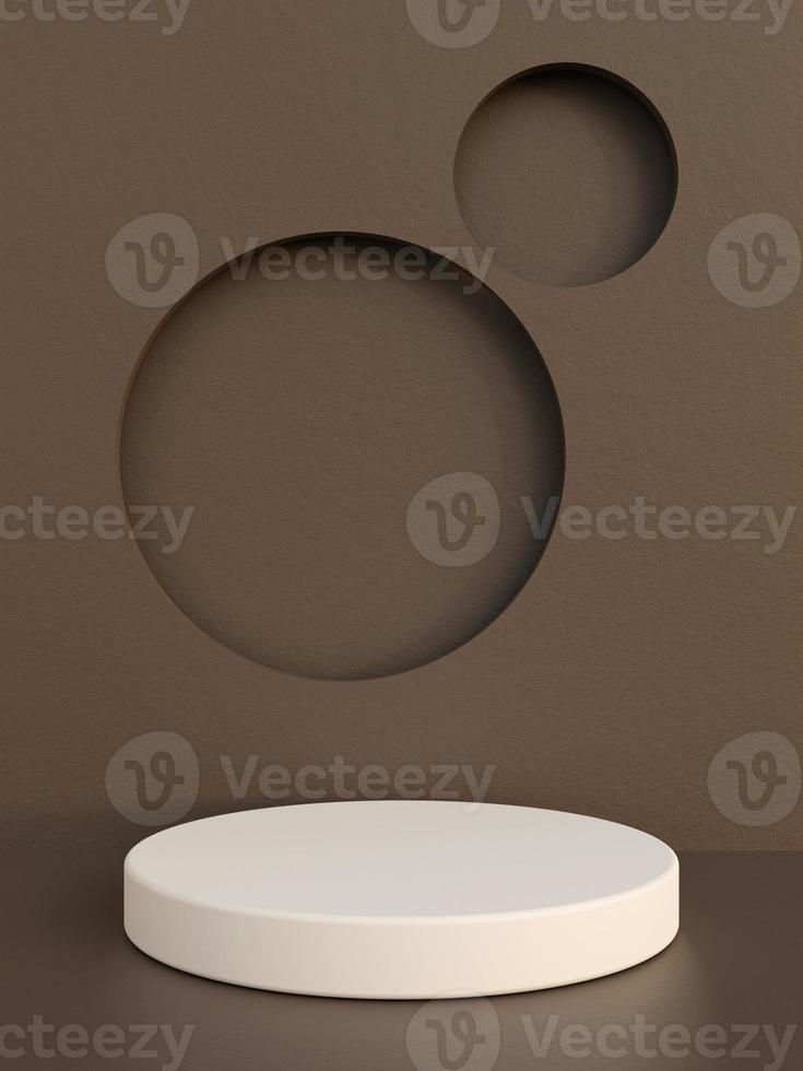 Minimal podium background for branding and product presentation. 3d rendering. photo