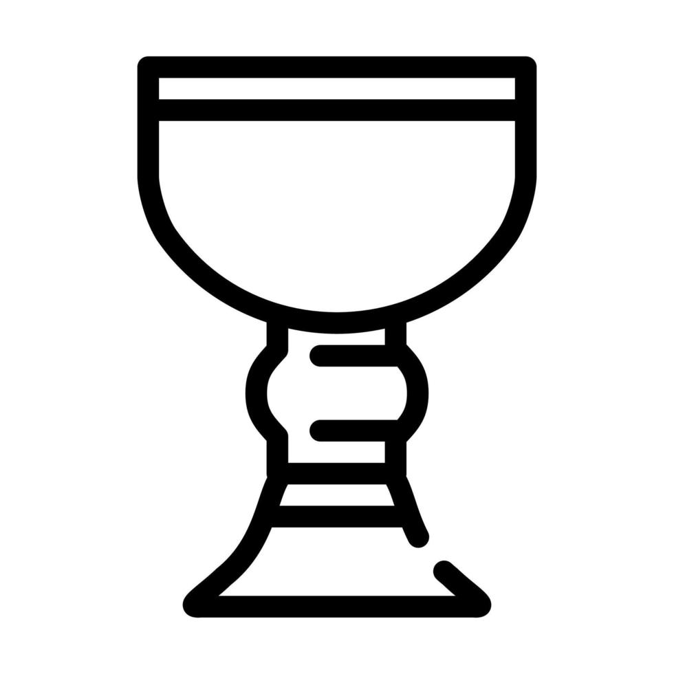 holy grail line icon vector illustration black