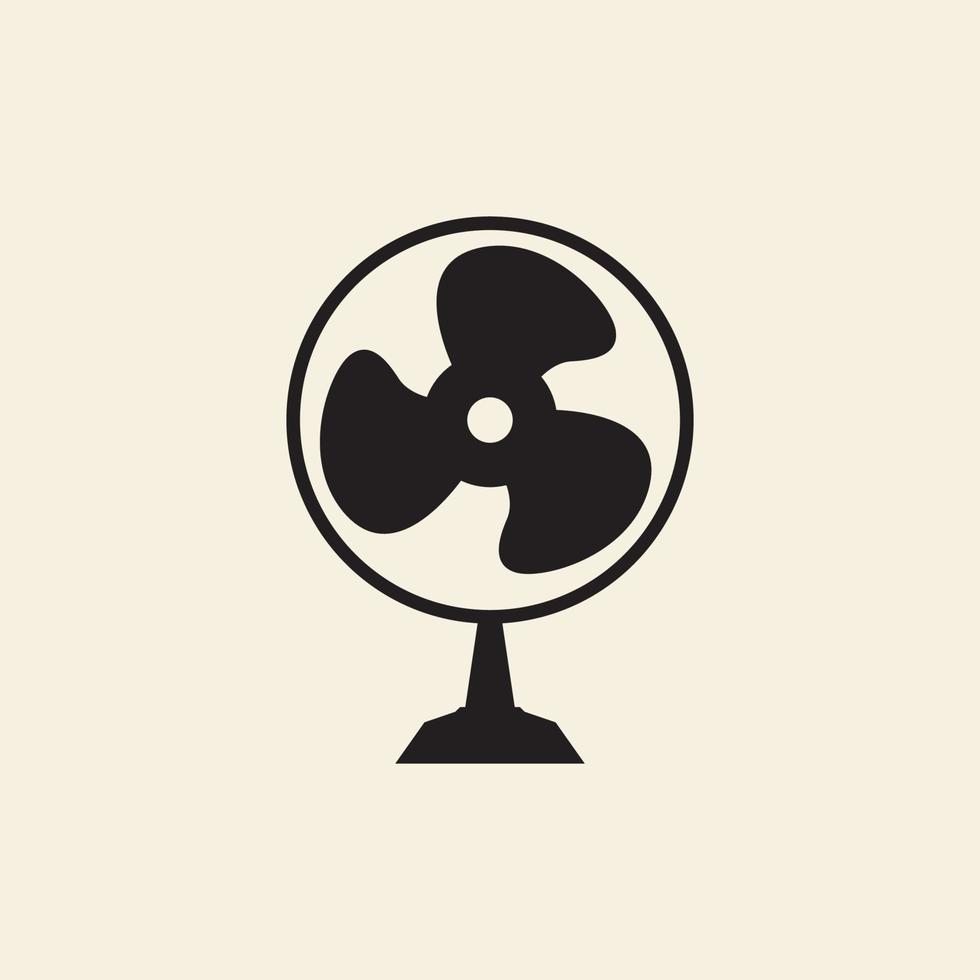 simple ventilador viento hipster logotipo diseño vector gráfico símbolo icono ilustración idea creativa