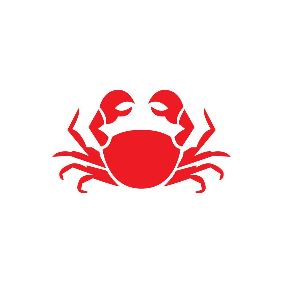 seafood red crab simple logo design vector graphic symbol icon illustration creative idea